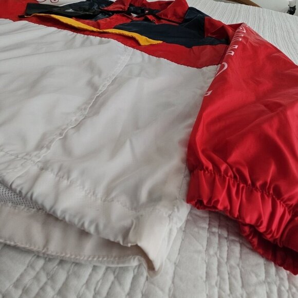 Southpole Windbreaker Pullover Men's XXL Red White Blue Packable Lightweight - Picture 3 of 16